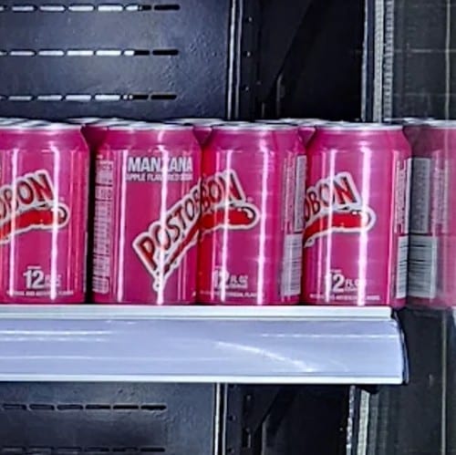Postobon Manzana (Apple Soda).